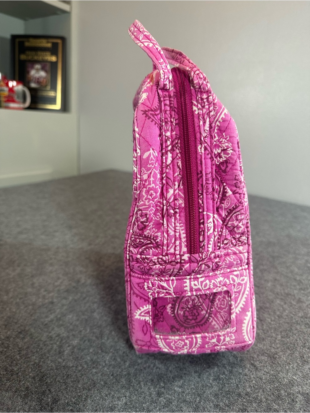 Vera Bradley Quilted Paisley Pink Lunchbox - Picture 3 of 5